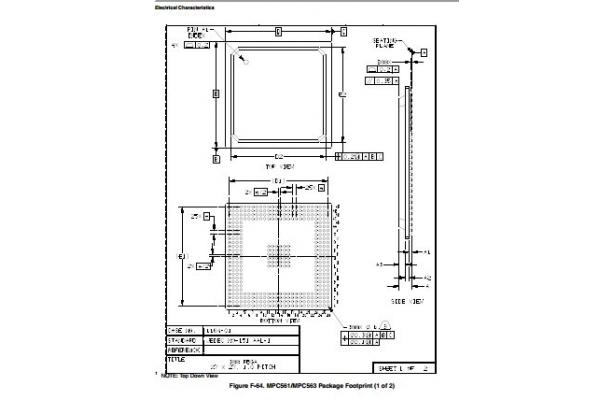 Integrated Circuit Chip RISC MCU Including Peripheral Pin Multiplexing MPC561MZP56 MOTOROLA BGA