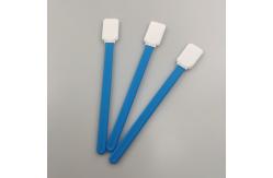 China Polyester Swabs Material Polypropylene Flat Rectangle Head 5 Inch Surface Clean supplier
