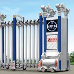 Electric Sliding Automatic Retractable Gate With LED Screen Customized Factory Main Gate Door for sale