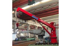 China 1.5t 6m Loading Telescopic Vessel Ship Deck Cranes For Cargo Lifting supplier