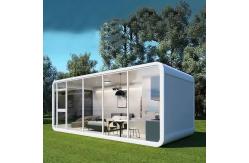 China Customized Apple Cabin House with Metal Carved Panel and Integrated Ceiling supplier