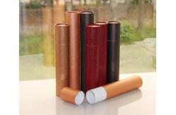 China Classical Leather Surface Cardboard Paper Cans Packaging with SGS Certification supplier