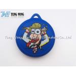 Unique Round Music Keychain , ABS , metal novelty Sound Keychain