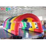 dome inflatable tent Colorful Inflatable Tunnel Tent With Air Blower For Auto Show Size 5*2.5*2m for sale