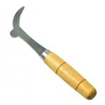 Special Hive Tool Curved Short Stainless Steel uncapping knife With Wooden Handle for sale