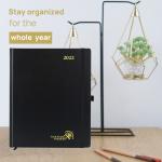 ODM Black Weekly Planner 2023 With Hourly Intervals Academic Agenda