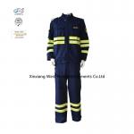 Forest Fire Fighting Navy Blue 320gsm Fire Retardant Suit for sale