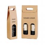 Polishing Wine Bottle Gift Boxes UV Coating Custom Printed Wine Boxes for sale
