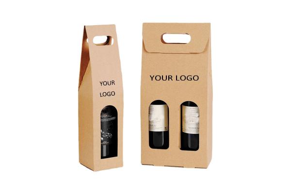 Polishing Wine Bottle Gift Boxes UV Coating Custom Printed Wine Boxes