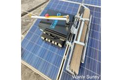 China Solar Panel Cleaning Equipment with Track Crawl Quick Cleaning Rolling Brush and Nozzles supplier