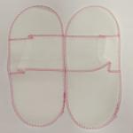 Soft Non Woven Disposable Opened Top Slippers For Hotel Home Spa Beauty Salon for sale