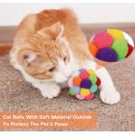 Interactive Cat Toy Balls With Bell And Cat Fuzzy Chew Balls