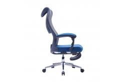 China Black And Blue Fabric Mesh Comfortable Executive Office Chair With Armrest supplier