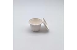 China 2oz 4oz Biodegradable Sauce Cups , Disposable Biodegradable Soup Bowls With Lids supplier