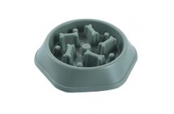 China 8In Dia Dog Slow Feeder Bowl Portable Expandable With Non Spill Mat supplier
