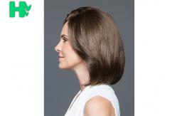 China Tanlge Free Synthetic Bob Lace Wigs / Classic Cap Wig Spring Curls supplier
