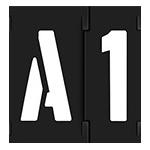 Reusable Plastic Letter Stencils with Custom Design for Crafting for sale