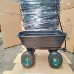 50L Capacity Garden Dump Cart On Wheel Barrow Garden Tipper Truck for sale