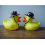Phthalates Free Personalised Rubber Duck With Hat / Geologist / Desert Driver Design