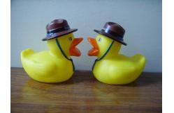 China Phthalates Free Personalised Rubber Duck With Hat / Geologist / Desert Driver Design supplier