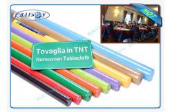 China Blue / Red Polypropylene Non Woven Tablecloth , Custom Table Runner 50cm Width supplier