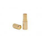 Gold Aluminum Magnetic Lip Balm Tubes Empty Lip Balm Containers Round Shape for sale