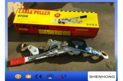 China 1T - 4T Ratchet Hand Wrenching Tackle Block , Wire Rope Tightener With Two Hooks supplier