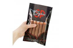 China Custom Printing Cigar Humidor Bags with Moisturizing System and Ziplock Closure supplier