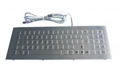 China PS2 , USB Panel Mount metal Keyboard / Kiosk Keyboard with 79 keys , numeric keys supplier