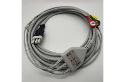 China Primedic ECG Trunk Cable , One Piece Ecg Electrode Cable IEC Standard With Snap supplier