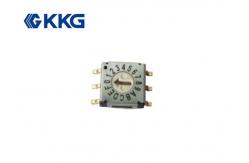 China SMD Vertical Coded Rotary Switch , 20 Amp Rotary Switch 10 Gears supplier