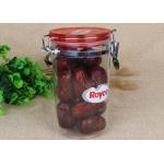 BPA Free Airtight Canister Clear Plastic Cylinder Bottle For Food / Sauce Storage for sale