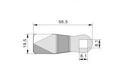 China Die Cast Cabinet Cylindrical Door Lock Zinc Alloy With Dust Protect Cover supplier