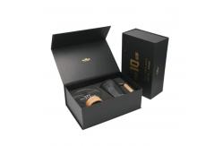 China Custom Magnetic Customized Black Luxury Rigid Cardboard Gift Box with Foam Packaging supplier