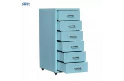 China Under Desk Vertical File Cabinet 6 Drawer Steel Document Cabinet supplier