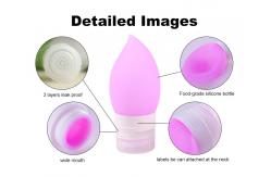 China 60ml Leak Proof Squeezable Silicone Travel Shampoo Bottles supplier