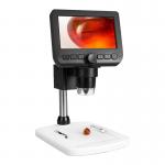 Brightness Adjustable Digital LCD Microscope DC 5V/1A Manual Focus 5mm To 80mm