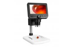 China Brightness Adjustable Digital LCD Microscope DC 5V/1A Manual Focus 5mm To 80mm supplier