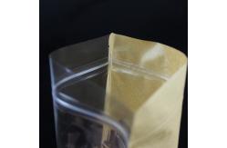 China Recyclable Three Side Seal Eco Stand Up Pouches With Transparent Window supplier