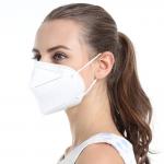 Damp - Proof Disposable Dust Mask White Color 3D Solid Arc Design Smooth Breathing for sale