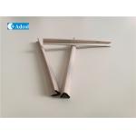 Triangular Shape Gasket / Shielding Foam Gasket Fiber Over Foam Strip