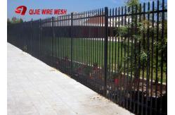 China Powder Coated Wire Mesh Fence Panels Pregalvanized Spear Top Security Garrison supplier