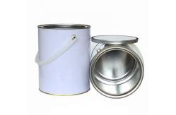 China SGS 4 Liter Empty Tin Can With Lid Metal Glue Can supplier