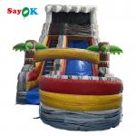 Wet Dry Inflatable Slide Fire Retardant Inflatable Bouncer Slide 9x3.4x5.5m For Playground for sale