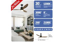 China 2- 1stshine Solid Wood Ceiling Fan with Optional LED Lighting and Remote Control supplier