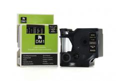 China Dymo Printer White On Black D1 Label Cassette 43621 40921 12mm Width Compatible supplier