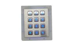 China 12 Keys Backlit Metal Keypad IP65 For Vending Machines supplier