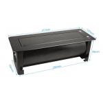 Multi - Functional Clamshell Flip Up Sockets / Office Desk Mounted Electrical Outlet