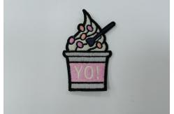 China TK Design Embroidered Patches For Clothes Heat Transfer Labels supplier
