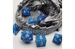 China Hollow Maze Metal Dice Set DND Krusu'S Call RPG Multi Faceted supplier